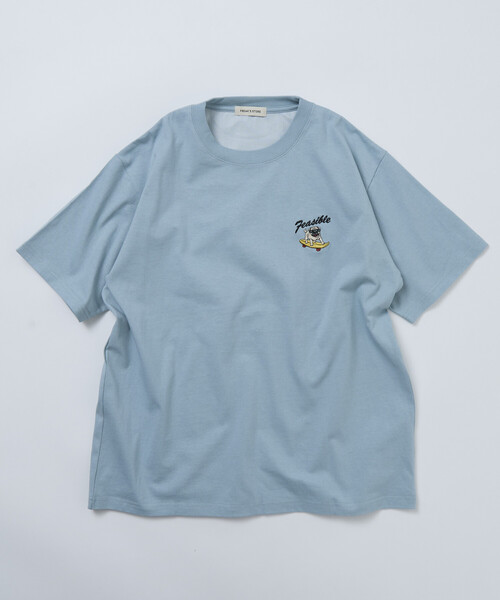 FREAK'S STORE(フリークスストア)の「限定展開 FREA'S STORE/フリークスストア リラックスフィット バック刺繍デザイン クルーネック Tシャツ / Dog(Tシャツ/カットソー・メンズ・ホワイト/サックスブルー/チャコールグレー・MEDIUM/LARGE/X-LARGE)」の14枚目の写真