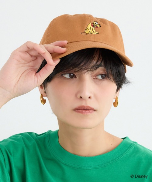 +81BRANCA(ハチイチブランカ)の「+81BRANCA別注 / Mickey / Pluto / CAP(キャップ・レディース・キャメル/ボルドー・FREE)」の22枚目の写真