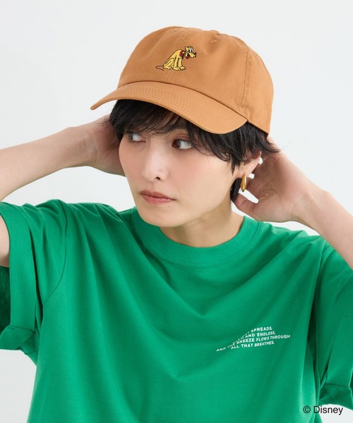 +81BRANCA(ハチイチブランカ)の「+81BRANCA別注 / Mickey / Pluto / CAP(キャップ・レディース・キャメル/ボルドー・FREE)」の10枚目の写真