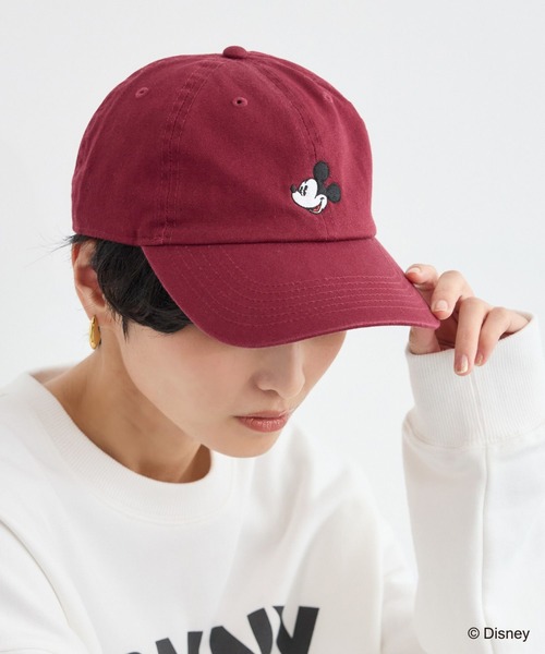 +81BRANCA(ハチイチブランカ)の「+81BRANCA別注 / Mickey / Pluto / CAP(キャップ・レディース・キャメル/ボルドー・FREE)」の12枚目の写真