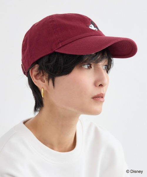 +81BRANCA(ハチイチブランカ)の「+81BRANCA別注 / Mickey / Pluto / CAP(キャップ・レディース・キャメル/ボルドー・FREE)」の13枚目の写真