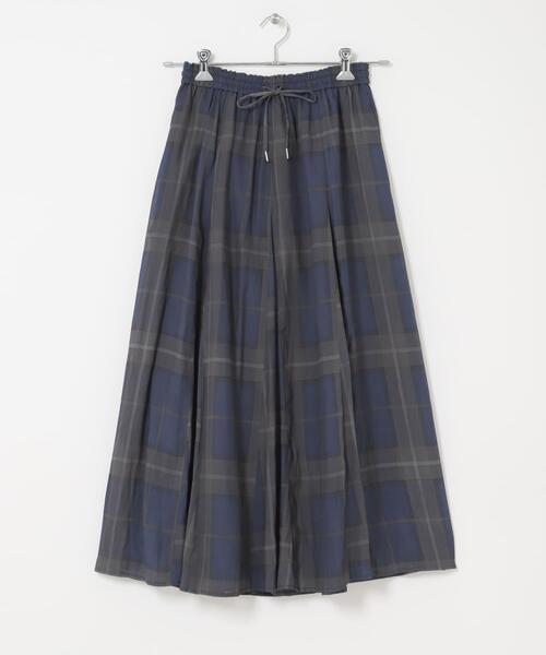 ITEMS URBANRESEARCH（アイテムズ アーバンリサーチ）の「シアーフレアスカート（スカート・レディース・ネイビー/ダークブラウン/ブラック/ベージュ・FREE）」の9枚目の写真