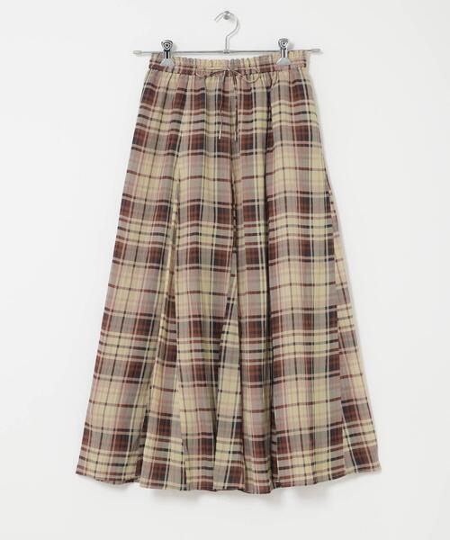 ITEMS URBANRESEARCH(アイテムズ アーバンリサーチ)の「シアーフレアスカート(スカート・レディース・ネイビー/ダークブラウン/ブラック/ベージュ・FREE)」の10枚目の写真