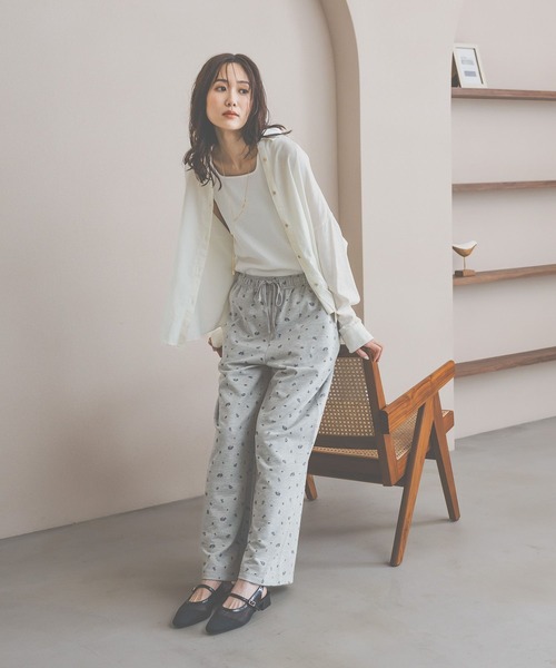 GLOBAL WORK(グローバルワーク)の「総柄スウェットパンツ/659140(スウェットパンツ・レディース・グレー/オフホワイト・MEDIUM/LARGE)」の21枚目の写真
