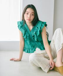 N.（N. Natural Beauty Basic） | ラッフルブラウス(シャツ/ブラウス)