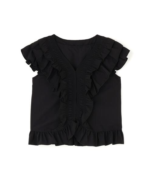 N.(N. Natural Beauty Basic)(エヌエヌナチュラルビューティーベーシック)の「ラッフルブラウス(シャツ/ブラウス・レディース・ブラック/ピンク/ダークグリーン・FREE)」の13枚目の写真