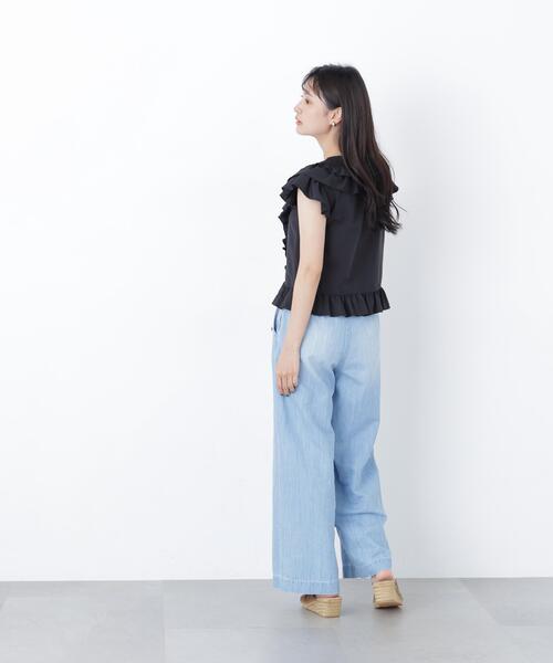 N.(N. Natural Beauty Basic)(エヌエヌナチュラルビューティーベーシック)の「ラッフルブラウス(シャツ/ブラウス・レディース・ブラック/ピンク/ダークグリーン・FREE)」の19枚目の写真