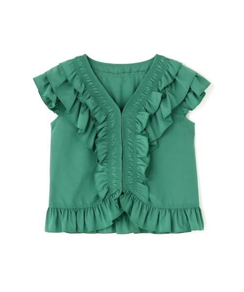 N.(N. Natural Beauty Basic)(エヌエヌナチュラルビューティーベーシック)の「ラッフルブラウス(シャツ/ブラウス・レディース・ブラック/ピンク/ダークグリーン・FREE)」の12枚目の写真
