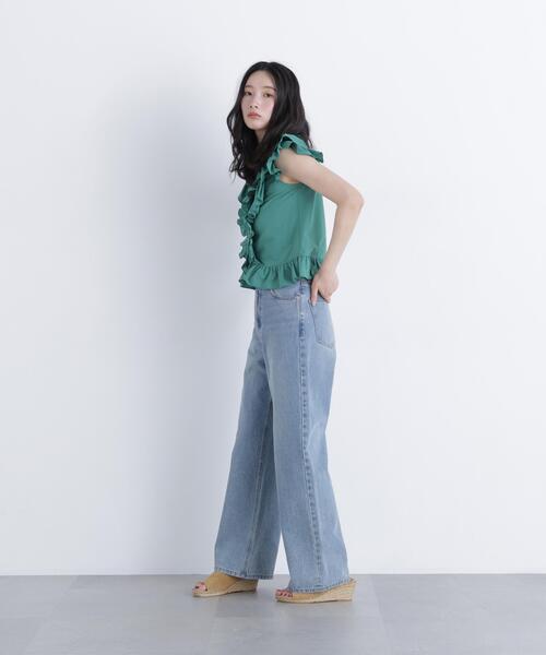 N.(N. Natural Beauty Basic)(エヌエヌナチュラルビューティーベーシック)の「ラッフルブラウス(シャツ/ブラウス・レディース・ブラック/ピンク/ダークグリーン・FREE)」の13枚目の写真