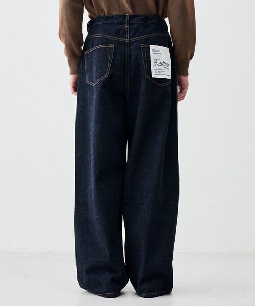 EDITION（エディション）の「インディゴデニム ドローコードパンツ（デニムパンツ・メンズ・ネイビー・S/M）」の8枚目の写真
