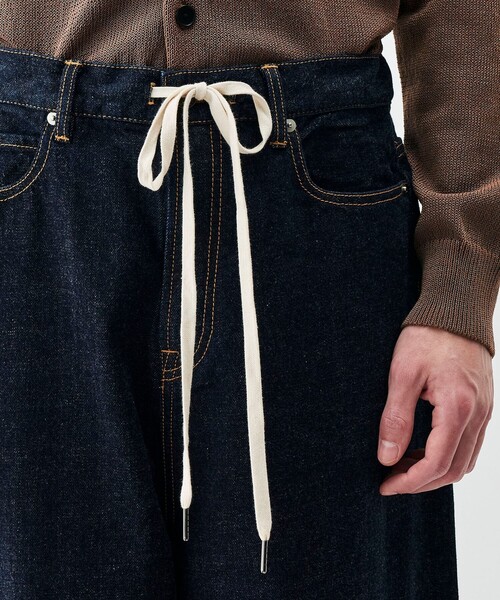 EDITION（エディション）の「インディゴデニム ドローコードパンツ（デニムパンツ・メンズ・ネイビー・S/M）」の9枚目の写真