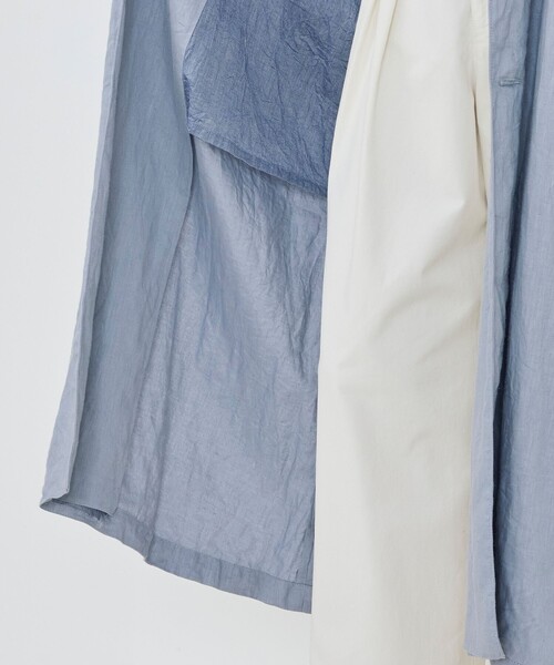 GALERIE VIE（ギャルリー ヴィー）の「ダストリネン チェスターコート（チェスターコート・レディース・カーキ/ライトグレー・FREE）」の7枚目の写真