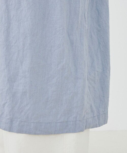 GALERIE VIE（ギャルリー ヴィー）の「ダストリネン チェスターコート（チェスターコート・レディース・カーキ/ライトグレー・FREE）」の11枚目の写真