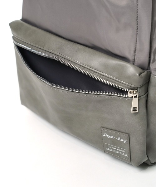 Legato Largo(レガートラルゴ)の「"02"≪Legato Largo≫ALL DAY/オールデイ 10ポケット/15L バイカラーリュック(バックパック/リュック・レディース・グレー/サンドベージュ/ネイビー/ブラック・ONE SIZE)」の18枚目の写真