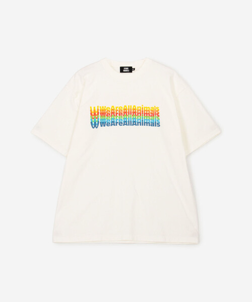 Bshop（ビショップ）の「STUDIO WEAREALLANIMALS | Inverted Arch 半袖Tシャツ MEN（Tシャツ/カットソー・メンズ・パープル系その他/Nat・L/XL）」の2枚目の写真