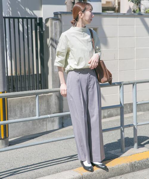 ITEMS URBANRESEARCH(アイテムズ アーバンリサーチ)の「ワンタックワイドパンツ(その他パンツ・レディース・ベージュ/グレー/ブラック・FREE)」の7枚目の写真
