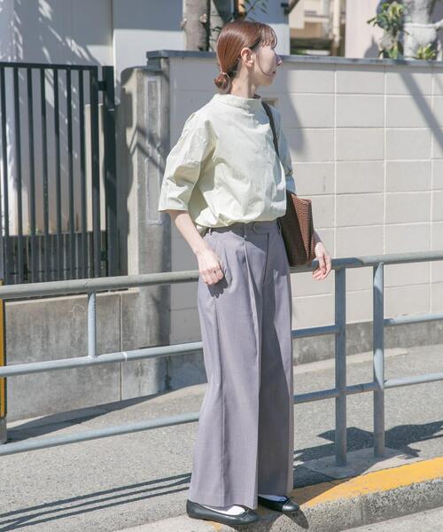 ITEMS URBANRESEARCH(アイテムズ アーバンリサーチ)の「ワンタックワイドパンツ(その他パンツ・レディース・ベージュ/グレー/ブラック・FREE)」の8枚目の写真