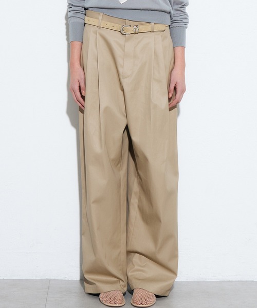 LE CIEL BLEU(ルシェルブルー)の「クロスフィニッシュチノス / Gloss-Finish Chinos(チノパンツ・レディース・ベージュ/ブラック・36/34/38)」の17枚目の写真