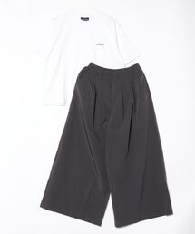 【THOUSAND MILE】SHORT SLEEVE T-SHIRT&WIDE PANTS SET