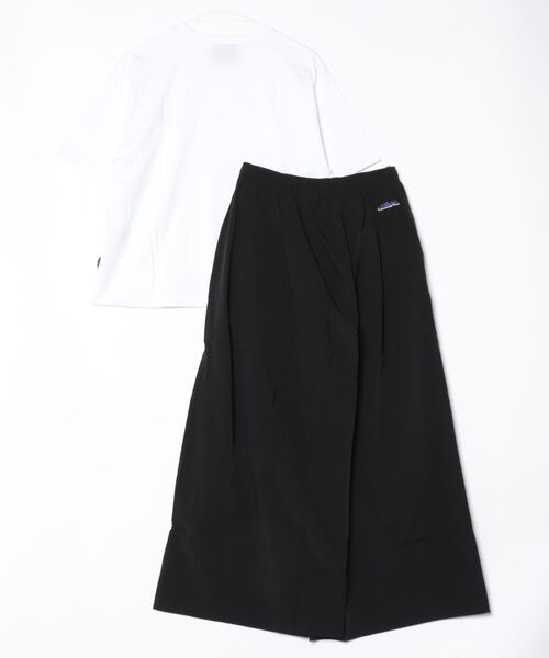 THOUSAND MILE(サウザンドマイル)の「【THOUSAND MILE】SHORT SLEEVE T-SHIRT&WIDE PANTS SET(セットアップ・レディース・ブラック/チャコールグレー・FREE)」の3枚目の写真