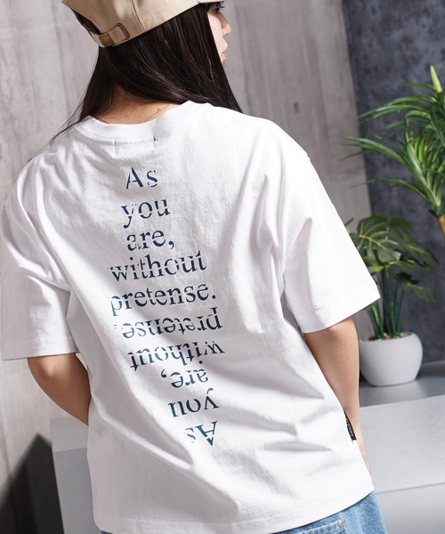 Laufer（ロイファー）の「【Laufer】Lettering Tee / クロップド ボックスシルエット バックプリント ヘビーウェイトTシャツ 短丈（Tシャツ/カットソー・メンズ・ブラック/ホワイト・S/M/L/XL）」の2枚目の写真