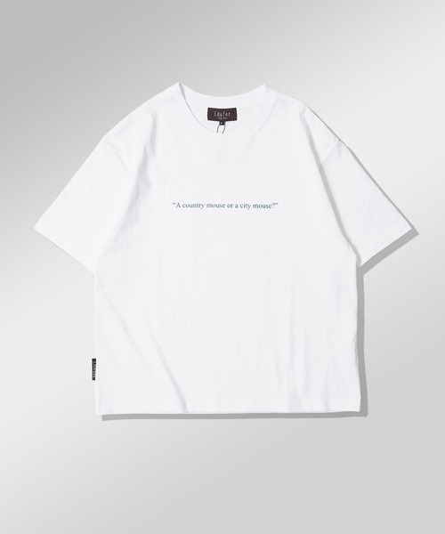 Laufer（ロイファー）の「【Laufer】Lettering Tee / クロップド ボックスシルエット バックプリント ヘビーウェイトTシャツ 短丈（Tシャツ/カットソー・メンズ・ブラック/ホワイト・S/M/L/XL）」の3枚目の写真