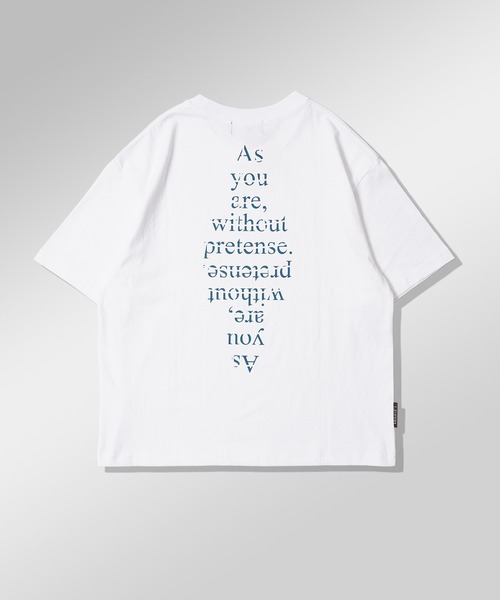 Laufer（ロイファー）の「【Laufer】Lettering Tee / クロップド ボックスシルエット バックプリント ヘビーウェイトTシャツ 短丈（Tシャツ/カットソー・メンズ・ブラック/ホワイト・S/M/L/XL）」の4枚目の写真