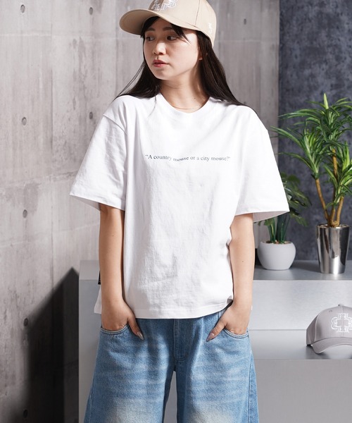 Laufer（ロイファー）の「【Laufer】Lettering Tee / クロップド ボックスシルエット バックプリント ヘビーウェイトTシャツ 短丈（Tシャツ/カットソー・メンズ・ブラック/ホワイト・S/M/L/XL）」の5枚目の写真