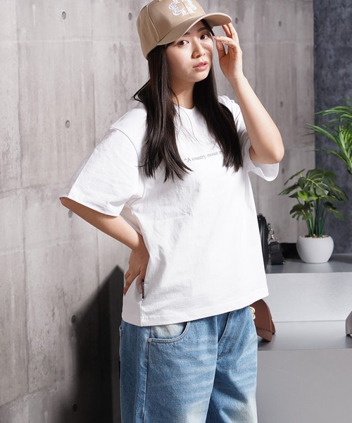 Laufer（ロイファー）の「【Laufer】Lettering Tee / クロップド ボックスシルエット バックプリント ヘビーウェイトTシャツ 短丈（Tシャツ/カットソー・メンズ・ブラック/ホワイト・S/M/L/XL）」の6枚目の写真
