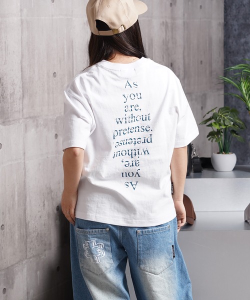 Laufer（ロイファー）の「【Laufer】Lettering Tee / クロップド ボックスシルエット バックプリント ヘビーウェイトTシャツ 短丈（Tシャツ/カットソー・メンズ・ブラック/ホワイト・S/M/L/XL）」の8枚目の写真