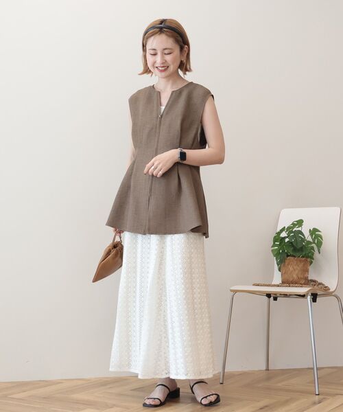 mid伊勢丹限定ペプラムベスト接触冷感 mid伊勢丹限定ペプラムベスト接触冷感 【公式通販】