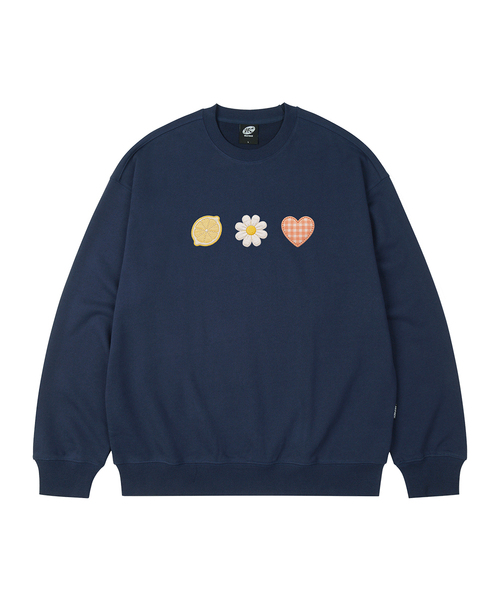 WILDROCK(ワイルドロック)の「ガーデンクラブ オーバーサイズ スウェット_7 COL(スウェット・レディース・ブラック/ネイビー/ブラウン/ピンク/ブルー/アイボリー/チャコール・SMALL/MEDIUM/LARGE)」の6枚目の写真