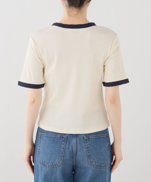 BRAIN DEAD(ブレインデット)の「【BRAIN DEAD/ブレインデッド】RIBBED HENLEY(Tシャツ/カットソー・レディース・アイボリー・MEDIUM/SMALL)」の7枚目の写真