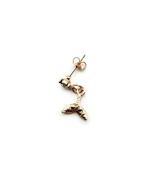 CARROLL（キャロル）の「CARROLL キャロル フィンデザインドロップピアス（ピアス（両耳用）・レディース・シルバー/ピンクゴールド・FREE）」の4枚目の写真