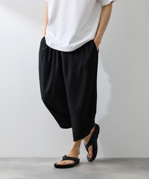 NAVY(ネイビー)の「【SARARI /サラリ】接触冷感 レーヨン バルーン リラックス パンツ(その他パンツ・メンズ・ベージュ/チャコールグレー/ネイビー/ブラック・L/M/XL)」の12枚目の写真