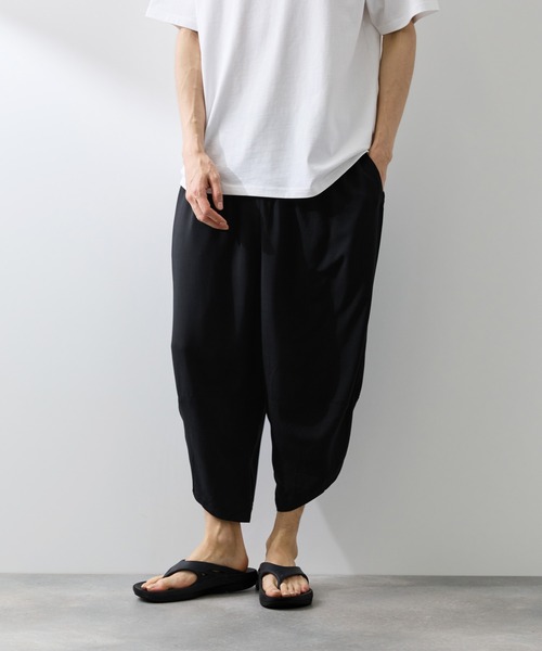 NAVY(ネイビー)の「【SARARI /サラリ】接触冷感 レーヨン バルーン リラックス パンツ(その他パンツ・メンズ・ベージュ/チャコールグレー/ネイビー/ブラック・L/M/XL)」の13枚目の写真