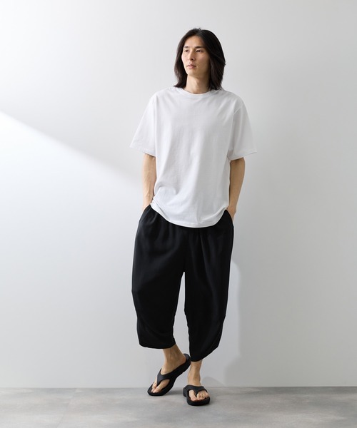 NAVY(ネイビー)の「【SARARI /サラリ】接触冷感 レーヨン バルーン リラックス パンツ(その他パンツ・メンズ・ベージュ/チャコールグレー/ネイビー/ブラック・L/M/XL)」の14枚目の写真