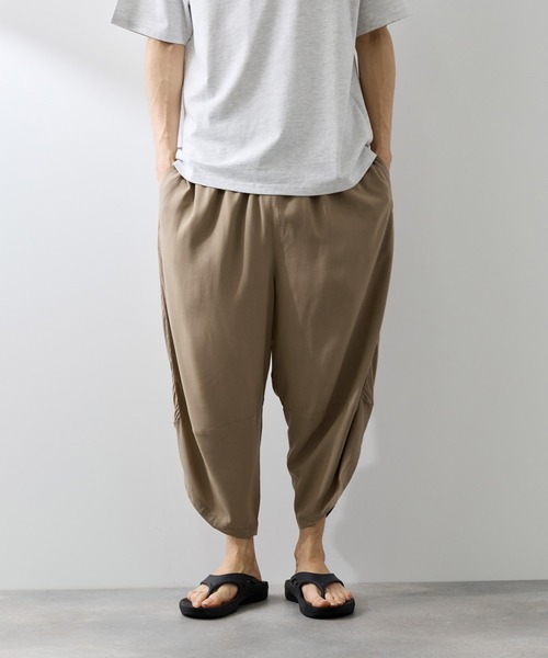 NAVY(ネイビー)の「【SARARI /サラリ】接触冷感 レーヨン バルーン リラックス パンツ(その他パンツ・メンズ・ベージュ/チャコールグレー/ネイビー/ブラック・L/M/XL)」の18枚目の写真