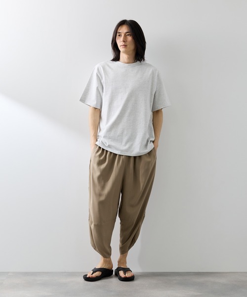 NAVY(ネイビー)の「【SARARI /サラリ】接触冷感 レーヨン バルーン リラックス パンツ(その他パンツ・メンズ・ベージュ/チャコールグレー/ネイビー/ブラック・L/M/XL)」の20枚目の写真
