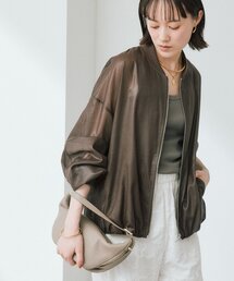 RIVE DROITE（リヴドロワ）の「予約【ほどよい抜け感】グロッシーシアーブルゾン（ブルゾン）」