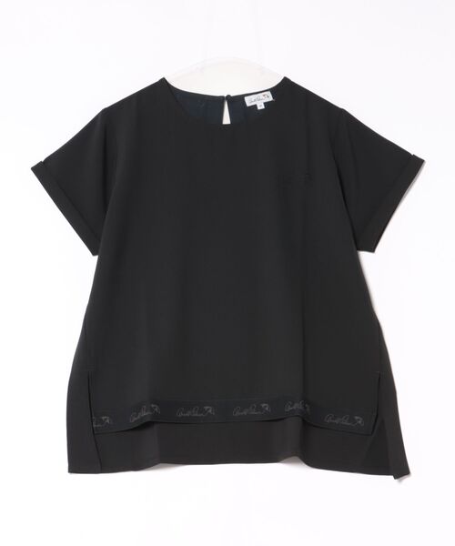 Arnold Palmer(アーノルドパーマー)の「ロゴテープアクセント イージー 布帛 Tシャツ(Tシャツ/カットソー・レディース・ブラック/ベージュ/ライトブルー・S/L/M)」の16枚目の写真