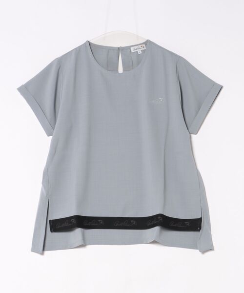 Arnold Palmer(アーノルドパーマー)の「ロゴテープアクセント イージー 布帛 Tシャツ(Tシャツ/カットソー・レディース・ブラック/ベージュ/ライトブルー・S/L/M)」の18枚目の写真