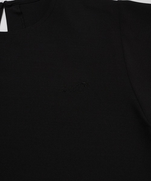 Arnold Palmer(アーノルドパーマー)の「ロゴテープアクセント イージー 布帛 Tシャツ(Tシャツ/カットソー・レディース・ブラック/ベージュ/ライトブルー・S/L/M)」の12枚目の写真