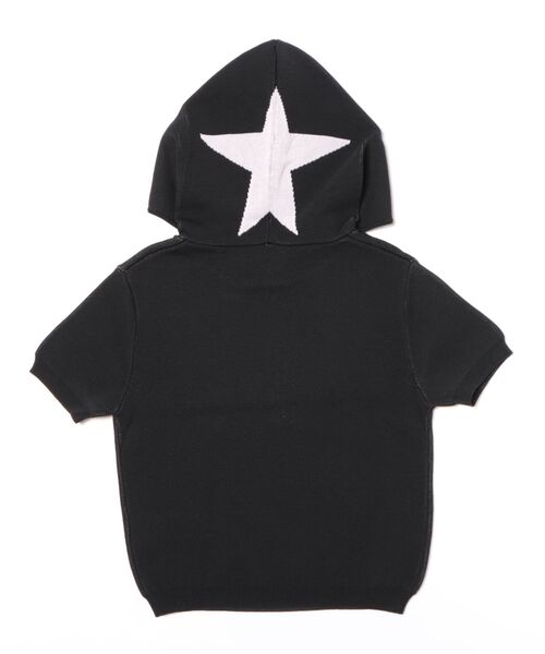 Celine Kwan(セリーヌクワン)の「CELINE KWAN/セリーヌクワン/BAD ANGEL KNIT HOODIE(ニット/セーター・レディース・ブラック・S)」の2枚目の写真