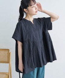asymmetry tulle tops（シャツ/ブラウス）｜NOTREemor（ノートルエモア