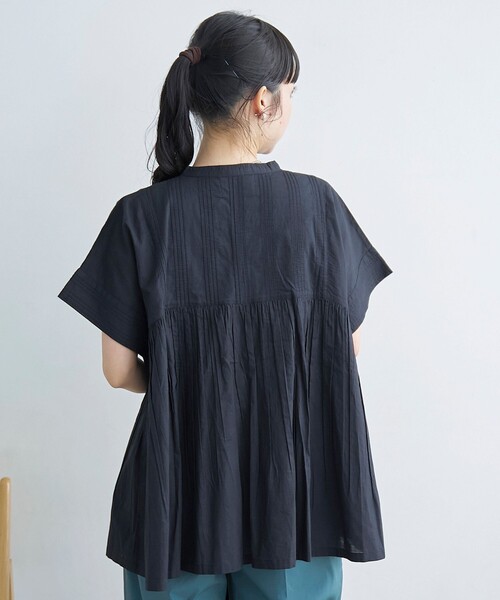 coen(コーエン)の「【MARKET(マーケット)】スキッパーピンタックブラウス(インフルエンサー紹介アイテム)(シャツ/ブラウス・レディース・ブラック/ライトブルー/オフホワイト・M/L)」の17枚目の写真
