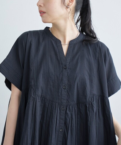 coen(コーエン)の「【MARKET(マーケット)】スキッパーピンタックブラウス(インフルエンサー紹介アイテム)(シャツ/ブラウス・レディース・ブラック/ライトブルー/オフホワイト・M/L)」の19枚目の写真