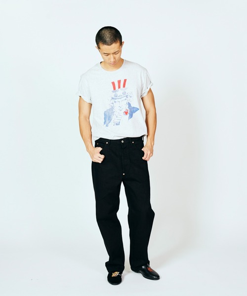 JERZEES（ジャージーズ）の「JERZEES / ジャージーズ "UNCLE SAM" SS TEE アンクルサム Tシャツ（Tシャツ/カットソー・メンズ・ライトグレー/ホワイト・MEDIUM/LARGE/X-LARGE）」の6枚目の写真