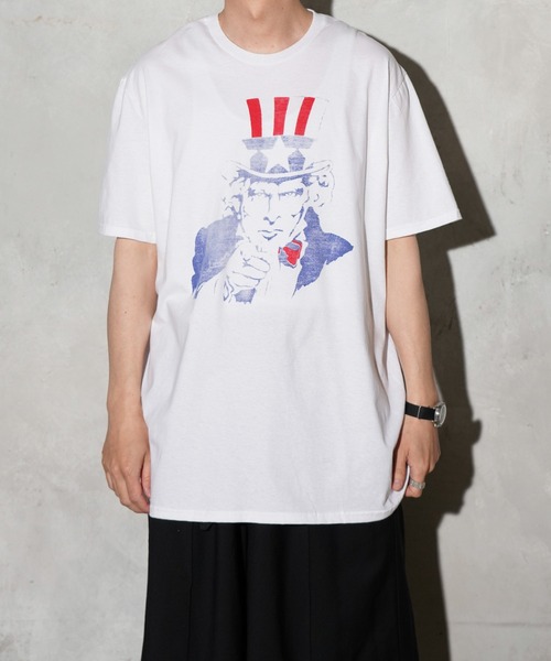 JERZEES（ジャージーズ）の「JERZEES / ジャージーズ "UNCLE SAM" SS TEE アンクルサム Tシャツ（Tシャツ/カットソー・メンズ・ライトグレー/ホワイト・MEDIUM/LARGE/X-LARGE）」の7枚目の写真