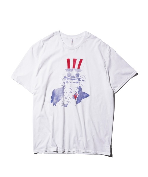JERZEES（ジャージーズ）の「JERZEES / ジャージーズ "UNCLE SAM" SS TEE アンクルサム Tシャツ（Tシャツ/カットソー・メンズ・ライトグレー/ホワイト・MEDIUM/LARGE/X-LARGE）」の12枚目の写真